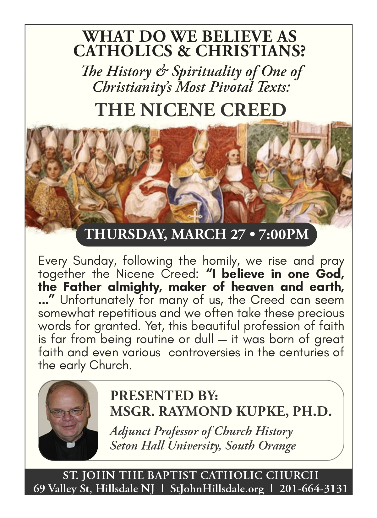 Quarter Page. Bulletin  Nicene Creed   March 27.2025 Leneten presentation